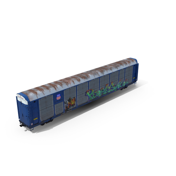 Box: Old Auto Rack Train Car Blue PNG & PSD Images Box: Old Auto Rack Train Car Blue PNG & PSD Images