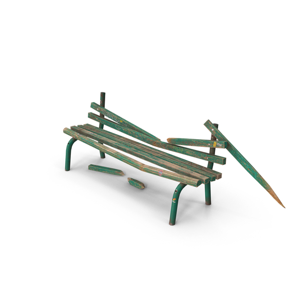 Park: Old Bench Destroyed PNG & PSD Images Park: Old Bench Destroyed PNG & PSD Images