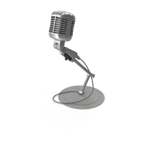 Retro: Old Microphone PNG & PSD Images