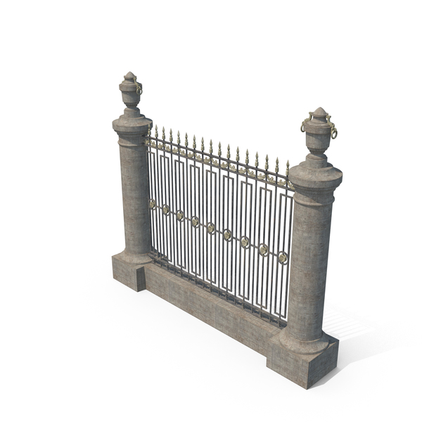 Wrought Iron: Old Ornamental Fence PNG & PSD Images Wrought Iron: Old Ornamental Fence PNG & PSD Images