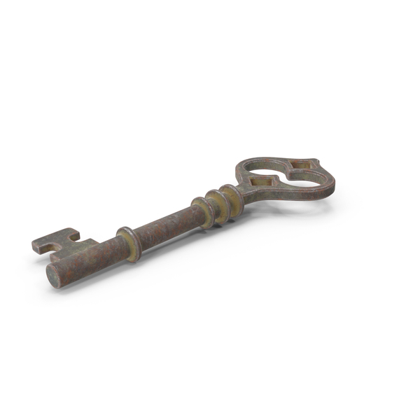 Skeleton: Old Rusty Key PNG & PSD Images