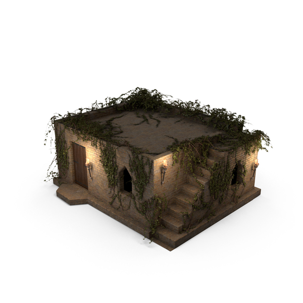 Old Stone House 1 Floor with Ivy Vines at Night PNG & PSD Images Old Stone House 1 Floor with Ivy Vines at Night PNG & PSD Images