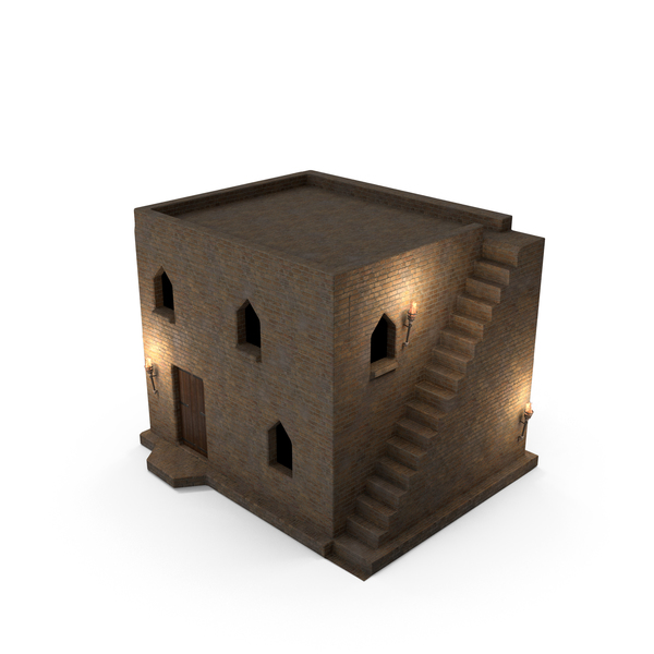 Old Stone House 2 Floors at Night PNG & PSD Images Old Stone House 2 Floors at Night PNG & PSD Images
