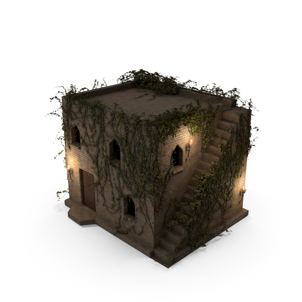 Old Stone House 2 Floors with Ivy Vines at Night PNG & PSD Images Old Stone House 2 Floors with Ivy Vines at Night PNG & PSD Images