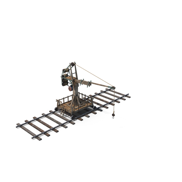 Industrial: Old Wooden Crane PNG & PSD Images Industrial: Old Wooden Crane PNG & PSD Images