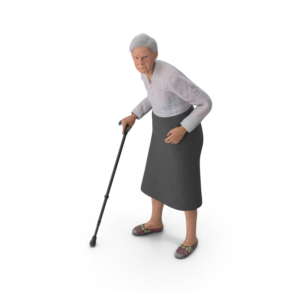 Elderly: Older Woman With Walking Cane PNG & PSD Images Elderly: Older Woman With Walking Cane PNG & PSD Images