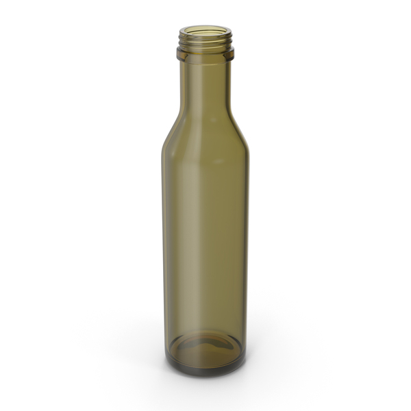 Olive Green Glass Bottle PNG & PSD Images