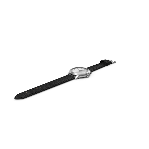 Omega De Ville Prestige Open Black Leather Strap PNG & PSD Images Omega De Ville Prestige Open Black Leather Strap PNG & PSD Images