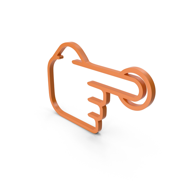 Cursor: One Finger Orange Icon PNG & PSD Images Cursor: One Finger Orange Icon PNG & PSD Images