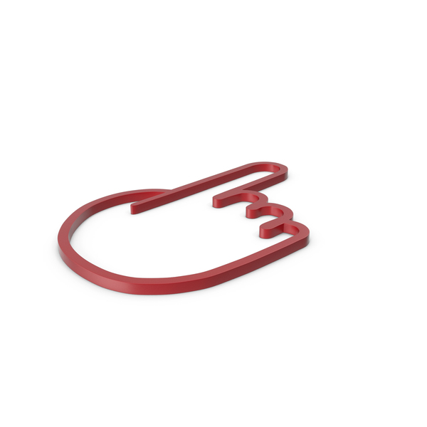 Cursor: One Finger Red Icon PNG & PSD Images