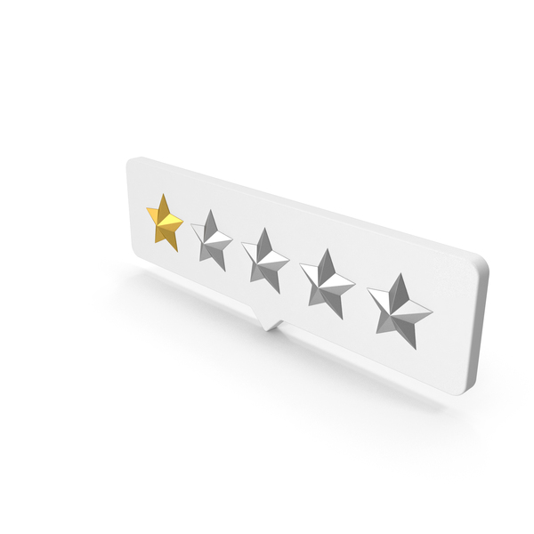 Symbol: One Star Rating PNG & PSD Images