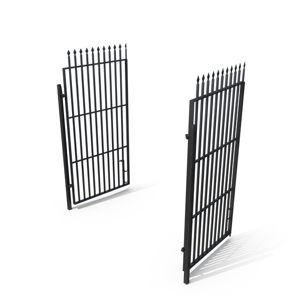 Open Black Painted Building Iron Gate PNG Images & PSDs for Download ...