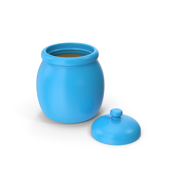 (Cookware): Open Blue Honey Pot PNG & PSD Images (Cookware): Open Blue Honey Pot PNG & PSD Images