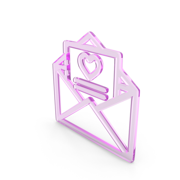 Symbols: Open Envelope Letter With Love Icon PNG & PSD Images