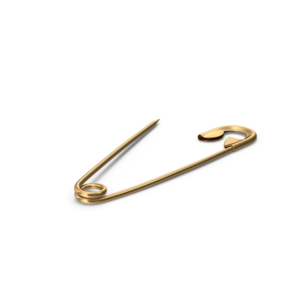 Open Gold Safety Pin PNG & PSD Images Open Gold Safety Pin PNG & PSD Images
