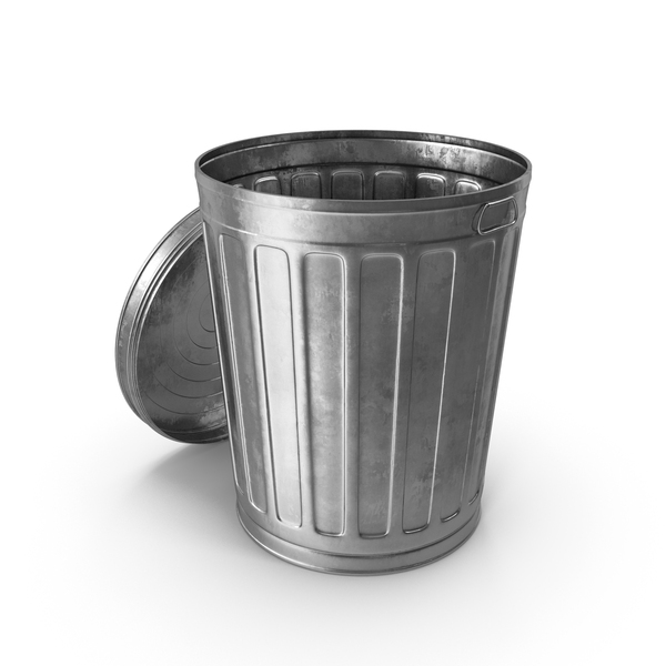 Street: Open Metal Trash Bin PNG & PSD Images