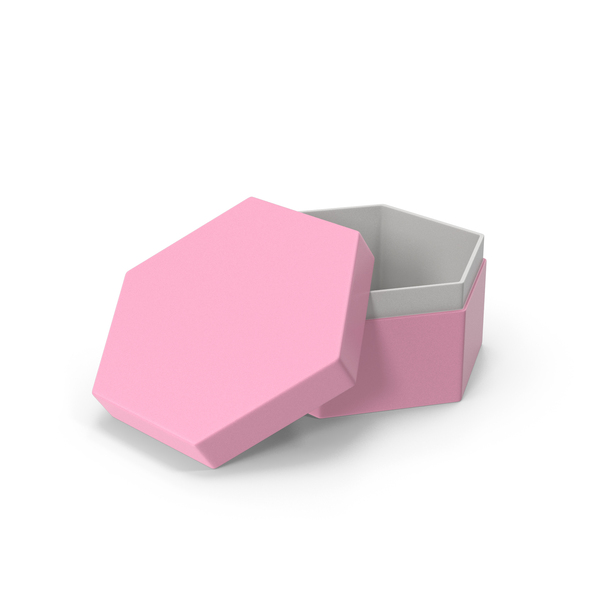 Open Pink Hexagonal Box PNG & PSD Images Open Pink Hexagonal Box PNG & PSD Images