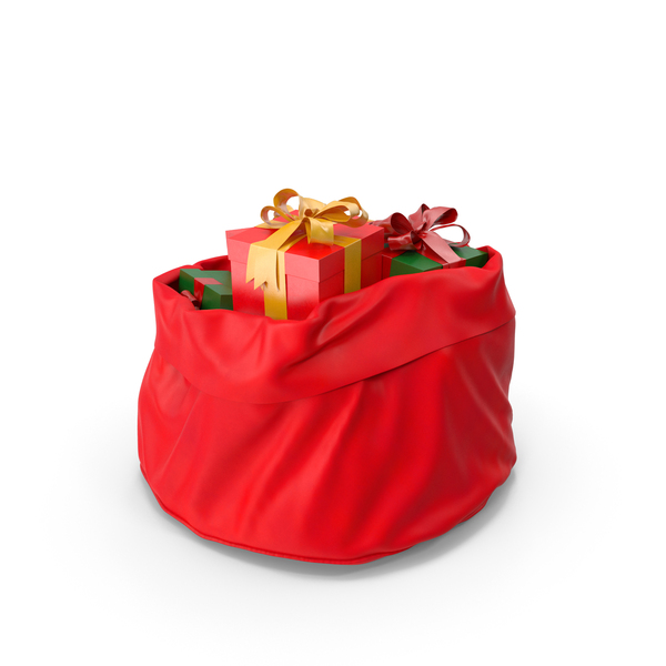 Open Santa Claus Bag With Gifts PNG & PSD Images