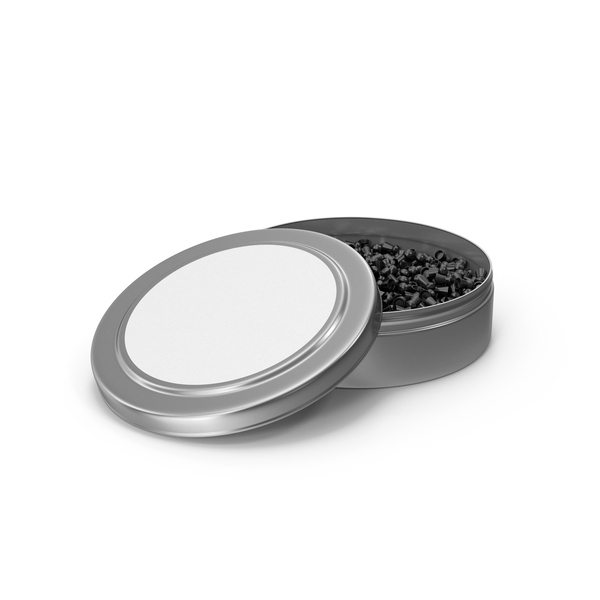 Cartridge: Open Silver Pack With Black Airgun Pellets PNG & PSD Images