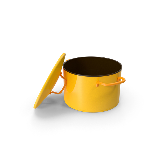 (Cookware): Open Yellow Cooking Pot PNG & PSD Images