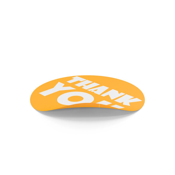 Logo: Orange and White Thank You Sticker PNG & PSD Images Logo: Orange and White Thank You Sticker PNG & PSD Images