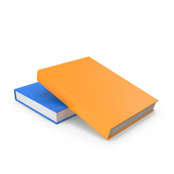 Book: Orange & Blue Books PNG & PSD Images
