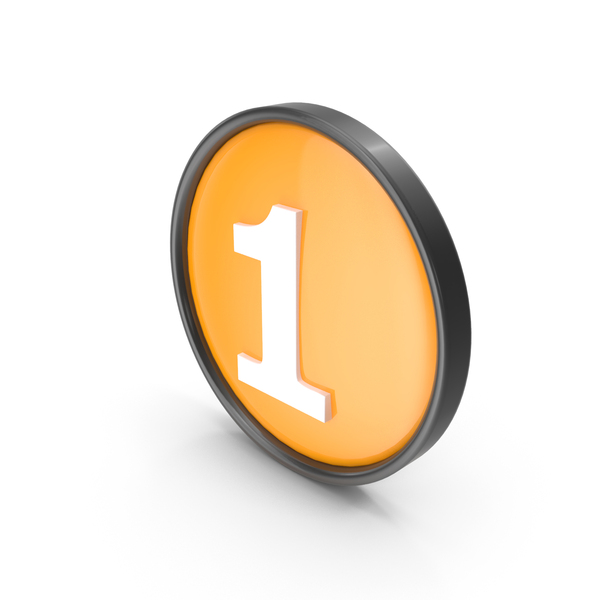 Number: Orange Button 1 PNG & PSD Images Number: Orange Button 1 PNG & PSD Images
