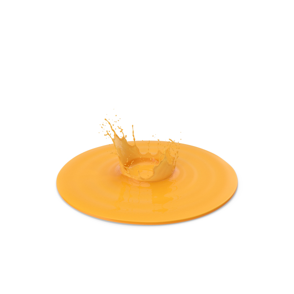 Juice: Orange Crown Splash PNG & PSD Images