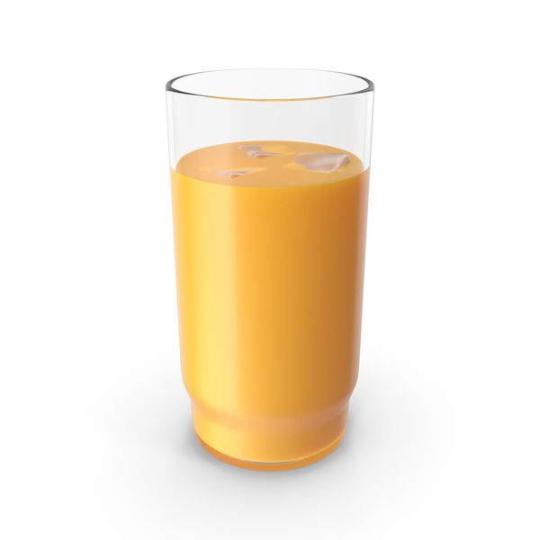 Water Glass: Orange Juice PNG & PSD Images