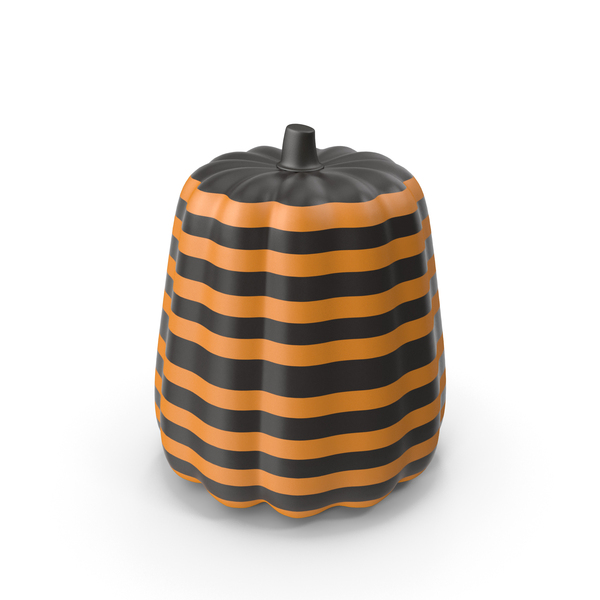 Orange Painted Striped Pumpkin PNG & PSD Images