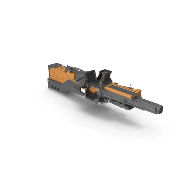 Sci Fi: Orange Plasma Rifle PNG & PSD Images Sci Fi: Orange Plasma Rifle PNG & PSD Images