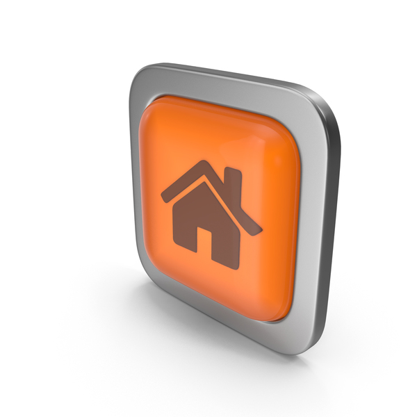 Orange Square Home Button Icon PNG Images & PSDs for Download ...