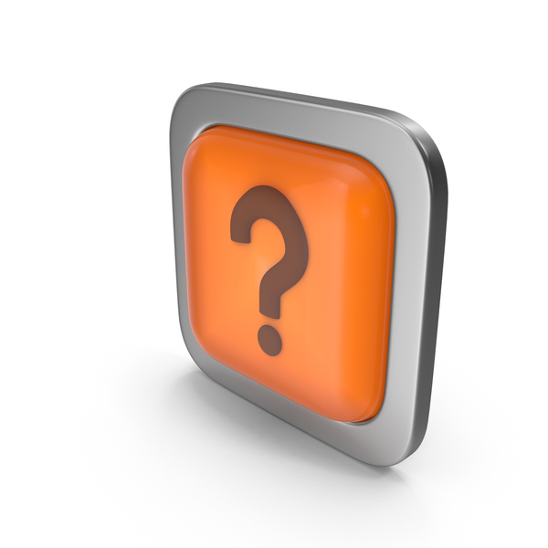 Orange Square Question Mark Button Icon PNG Images & PSDs for Download
