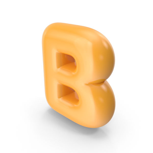 Orange Toon Balloon Letter B PNG Images & PSDs For Download ...