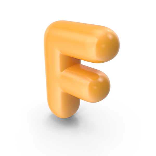 Orange Toon Balloon Letter F PNG Images & PSDs for Download ...