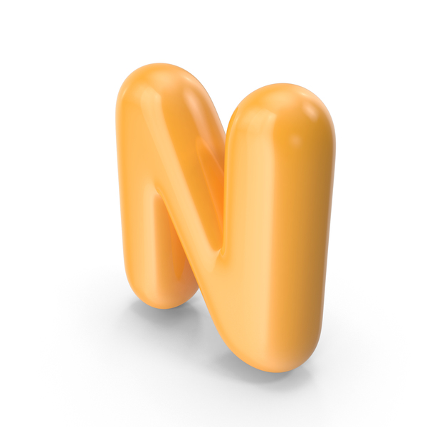 Language: Orange Toon Balloon Letter N PNG & PSD Images Language: Orange Toon Balloon Letter N PNG & PSD Images
