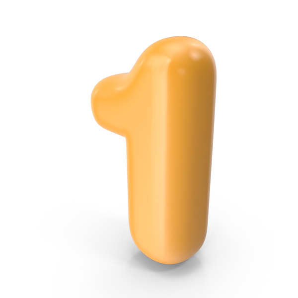 Orange Toon Balloon Number 1 PNG & PSD Images Orange Toon Balloon Number 1 PNG & PSD Images