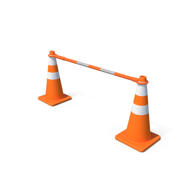 Barrier: Orange & White Traffic Cone With Bar PNG & PSD Images Barrier: Orange & White Traffic Cone With Bar PNG & PSD Images