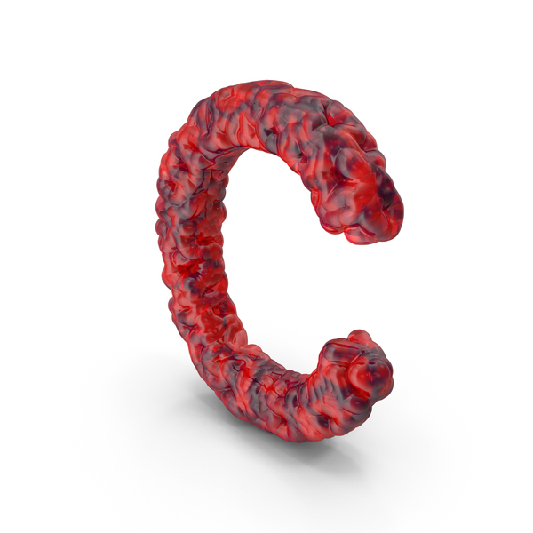 Number Display: Organic Abstract Letter C PNG & PSD Images