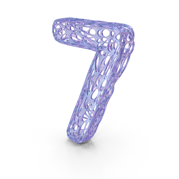 Organic Alphabet Number 7 PNG & PSD Images