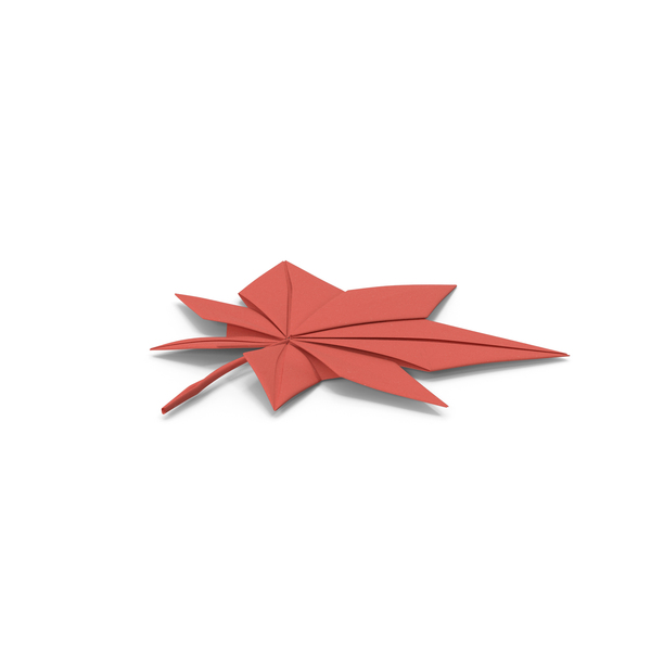 Leaves: Origami Maple Leaf PNG & PSD Images
