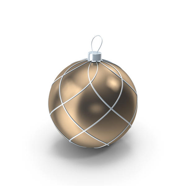 Christmas Ball: Ornament Gold PNG & PSD Images