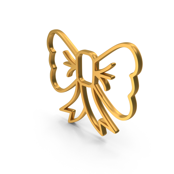 Out Line Bow Tie Gold PNG & PSD Images Out Line Bow Tie Gold PNG & PSD Images
