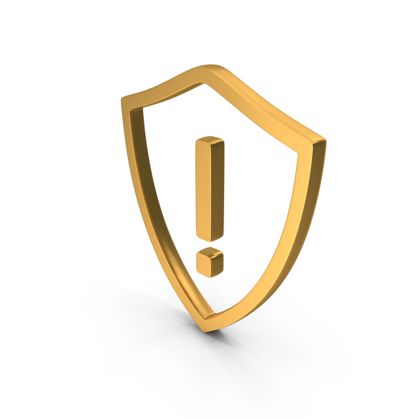 Symbols: Out Line Network Warning Shield Icon Gold PNG & PSD Images Symbols: Out Line Network Warning Shield Icon Gold PNG & PSD Images