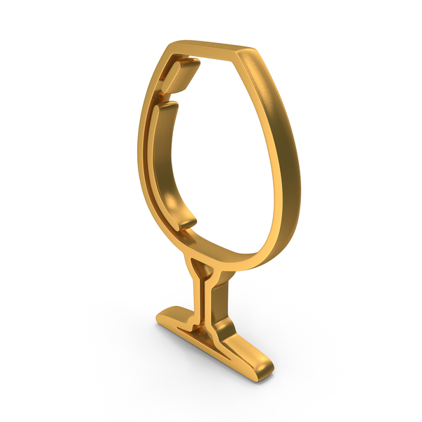 Out Line Snifter Wine Glass Icon Gold PNG Images & PSDs for Download