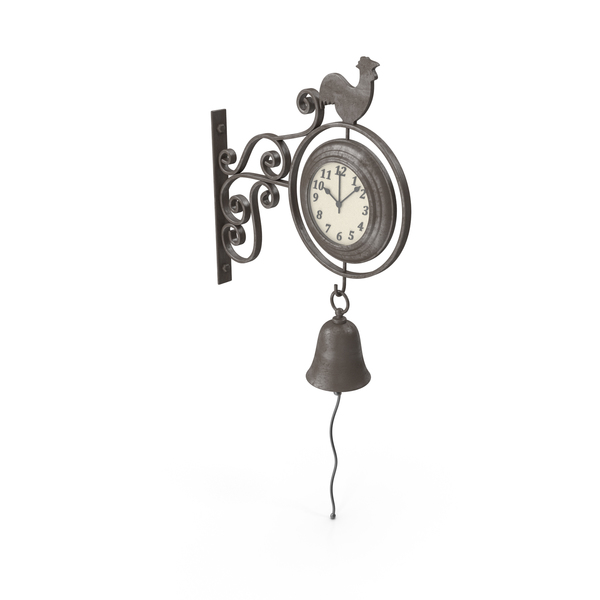Wall: Outdoor Clock 1 PNG & PSD Images