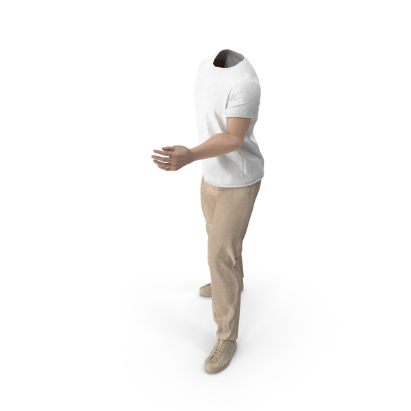 Man: Outfit Beige PNG & PSD Images