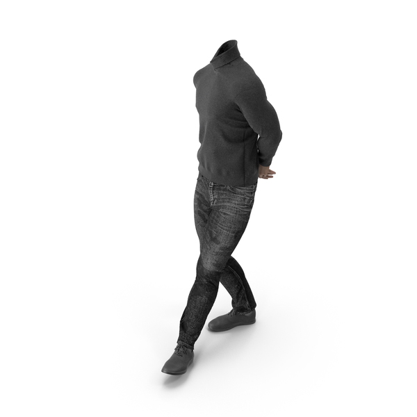 Man: Outfit Black PNG & PSD Images