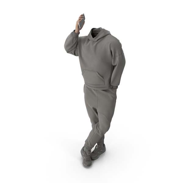 Man: Outfit Grey PNG & PSD Images