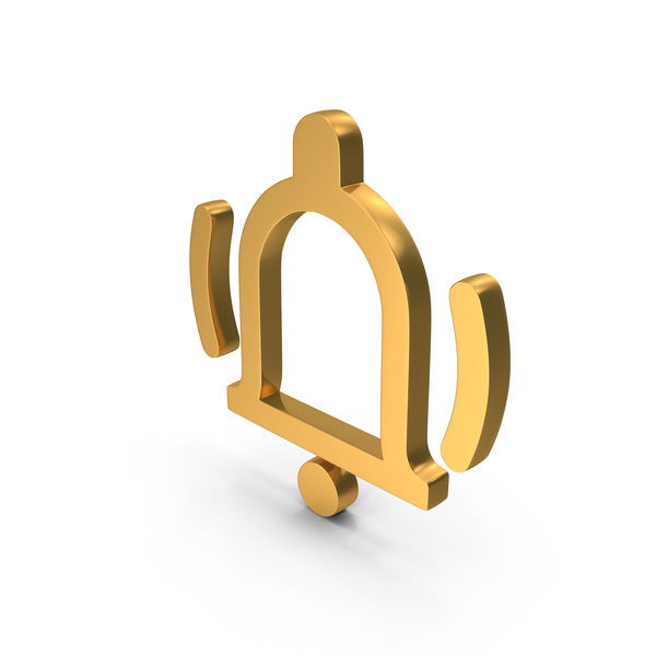 Symbols: Outline Bell  Notification Bell Icon Gold PNG & PSD Images
